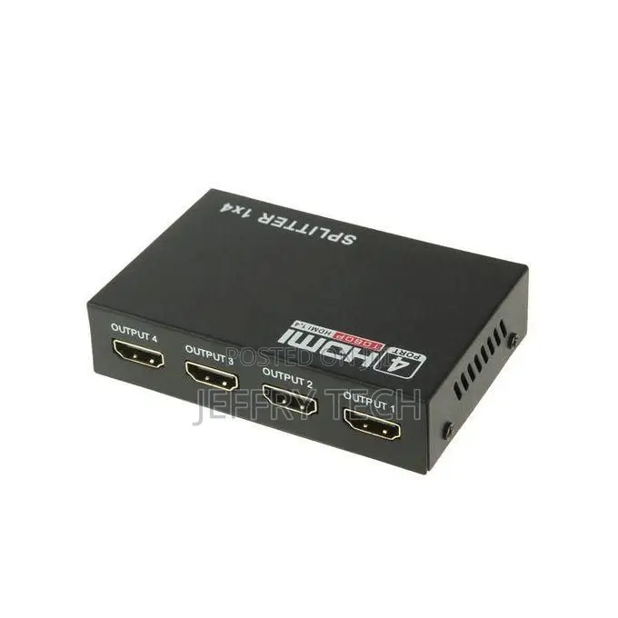 Mini Hd 1080p 1 X 4 Hdmi V1.4 Splitter for HDTV / STB/ DVD - Black