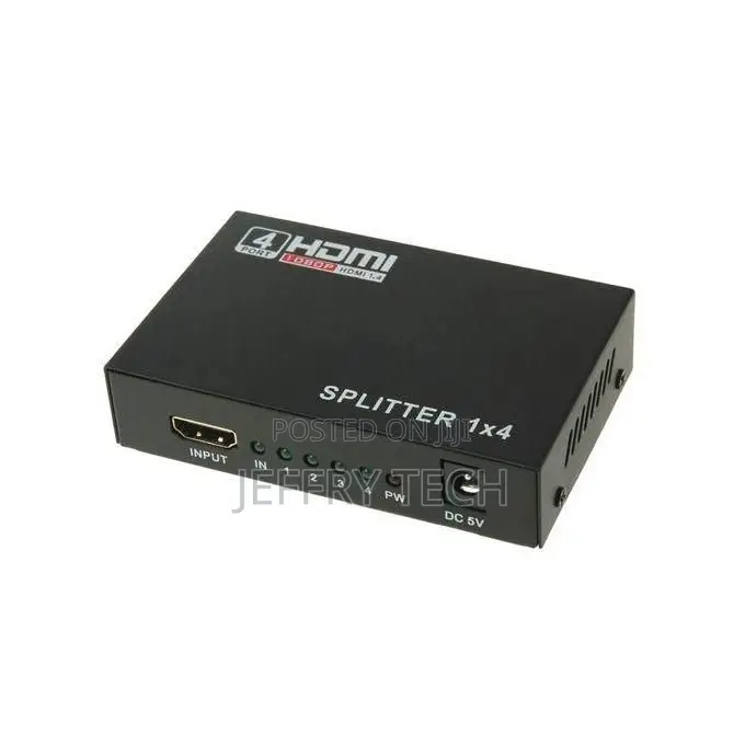 Mini Hd 1080p 1 X 4 Hdmi V1.4 Splitter for HDTV / STB/ DVD - Black