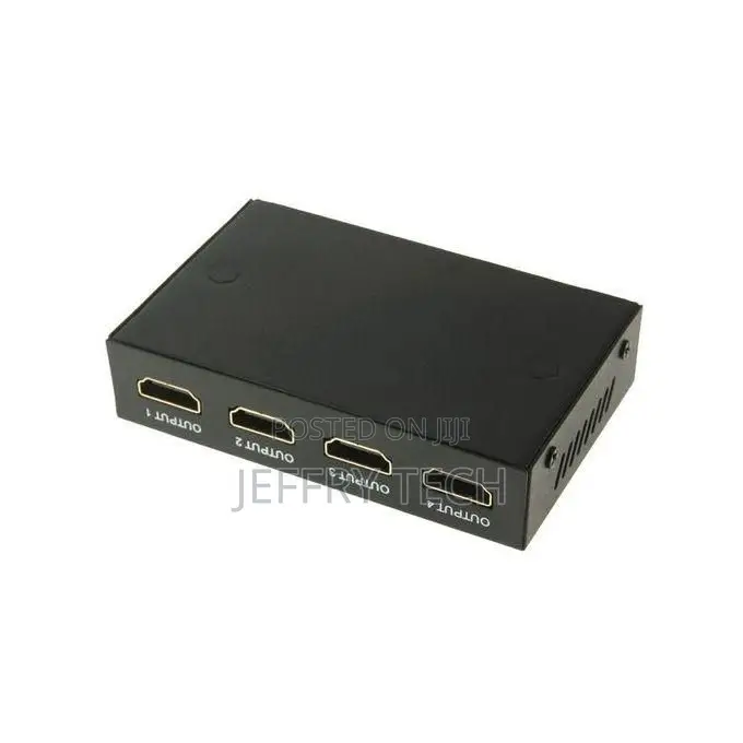 Mini Hd 1080p 1 X 4 Hdmi V1.4 Splitter for HDTV / STB/ DVD - Black