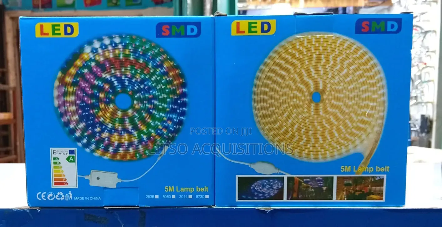 5m Rgb Led Strip Light With Adapter – Decorative Home Shop Lighting