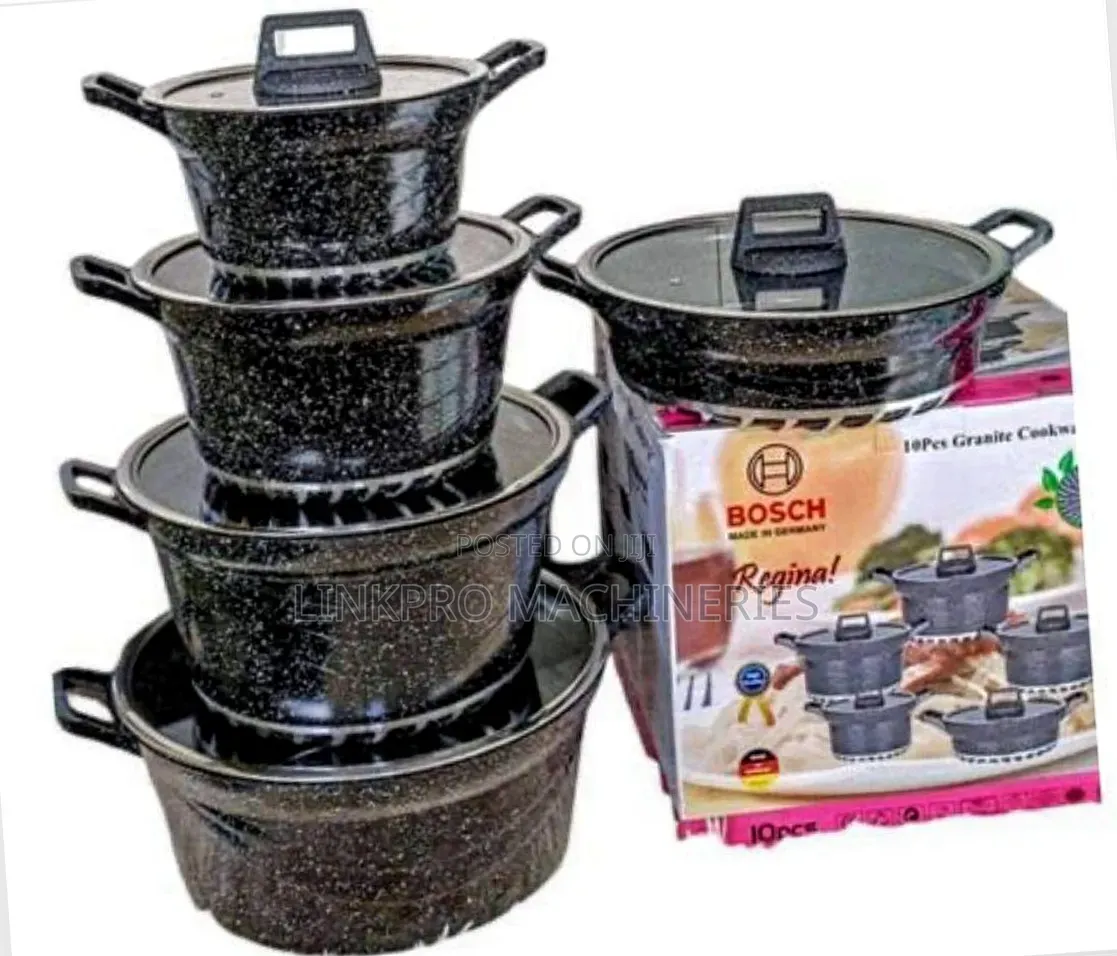 Bosch 10 Pieces Cookware Grey Colour