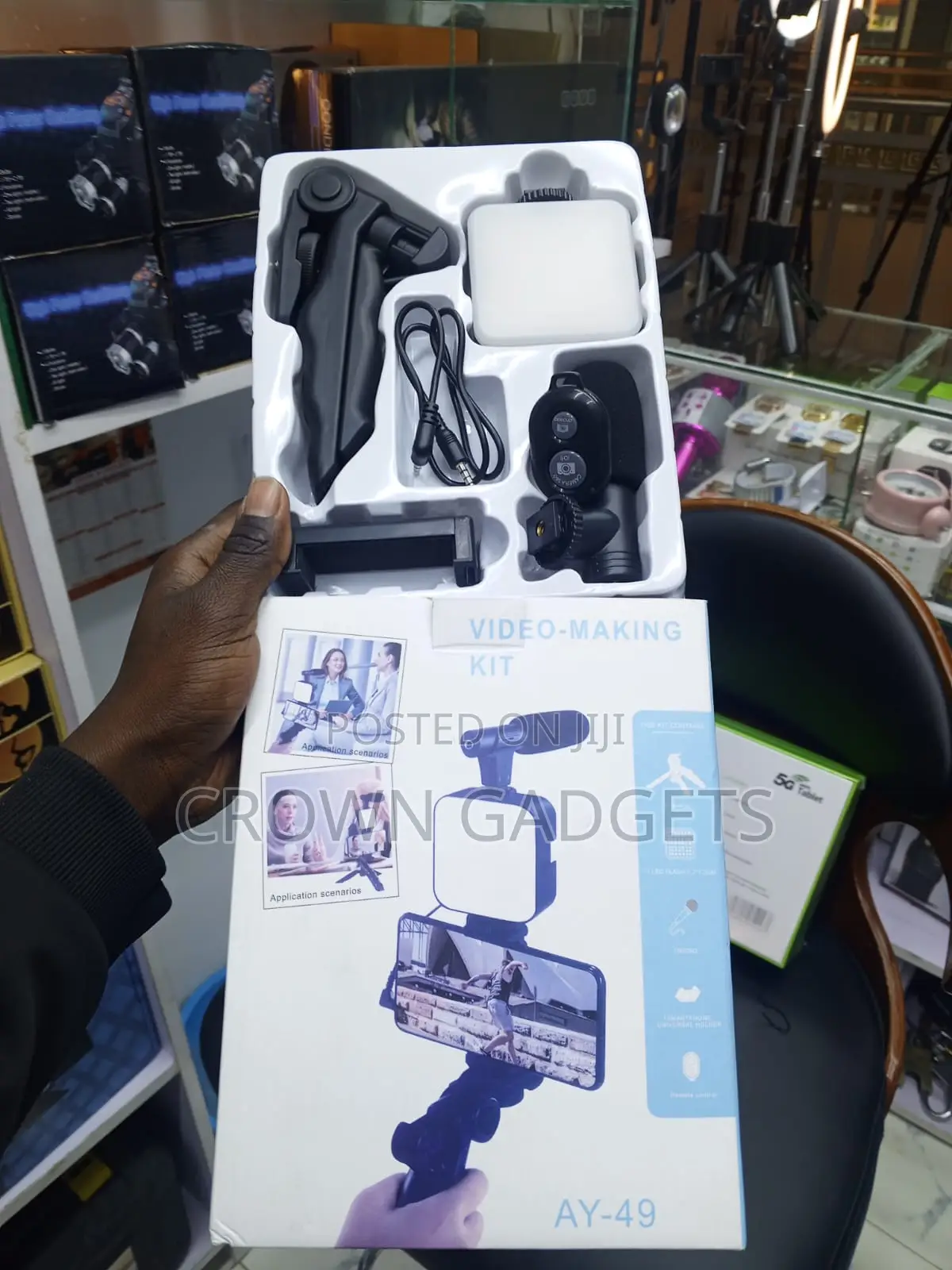 Ay-49 Video Recording Kit With Mic Tripod and Remote