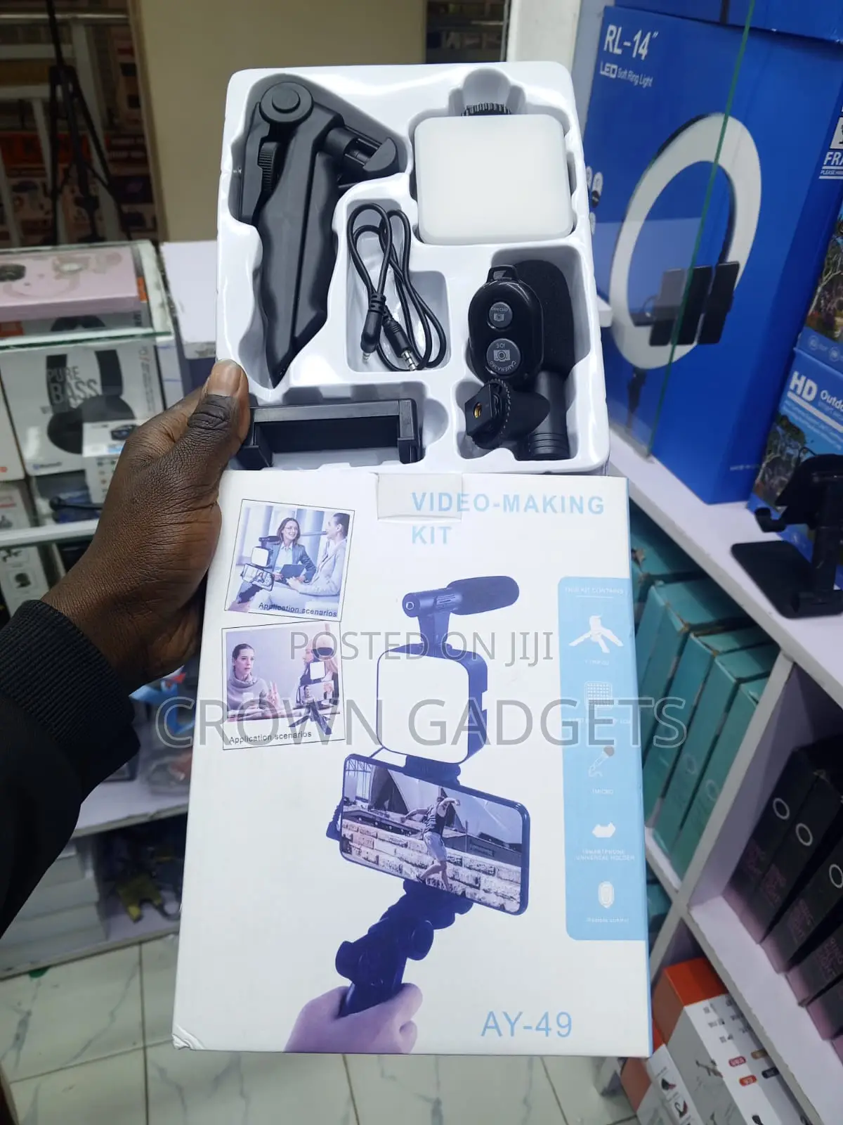 Ay-49 Video Recording Kit With Mic Tripod and Remote
