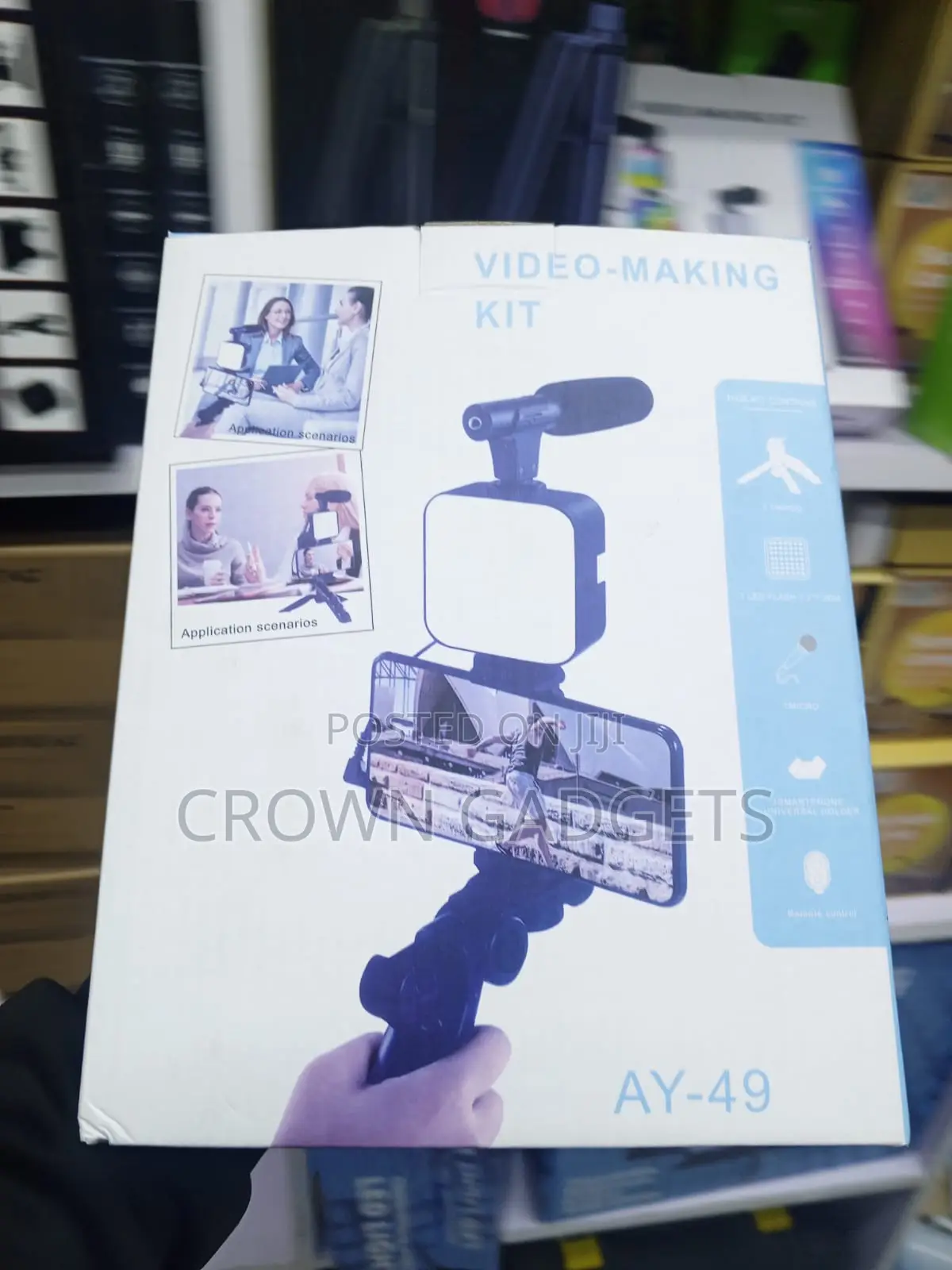 Ay-49 Professional Video Recording Kit With Bluetooth Remote