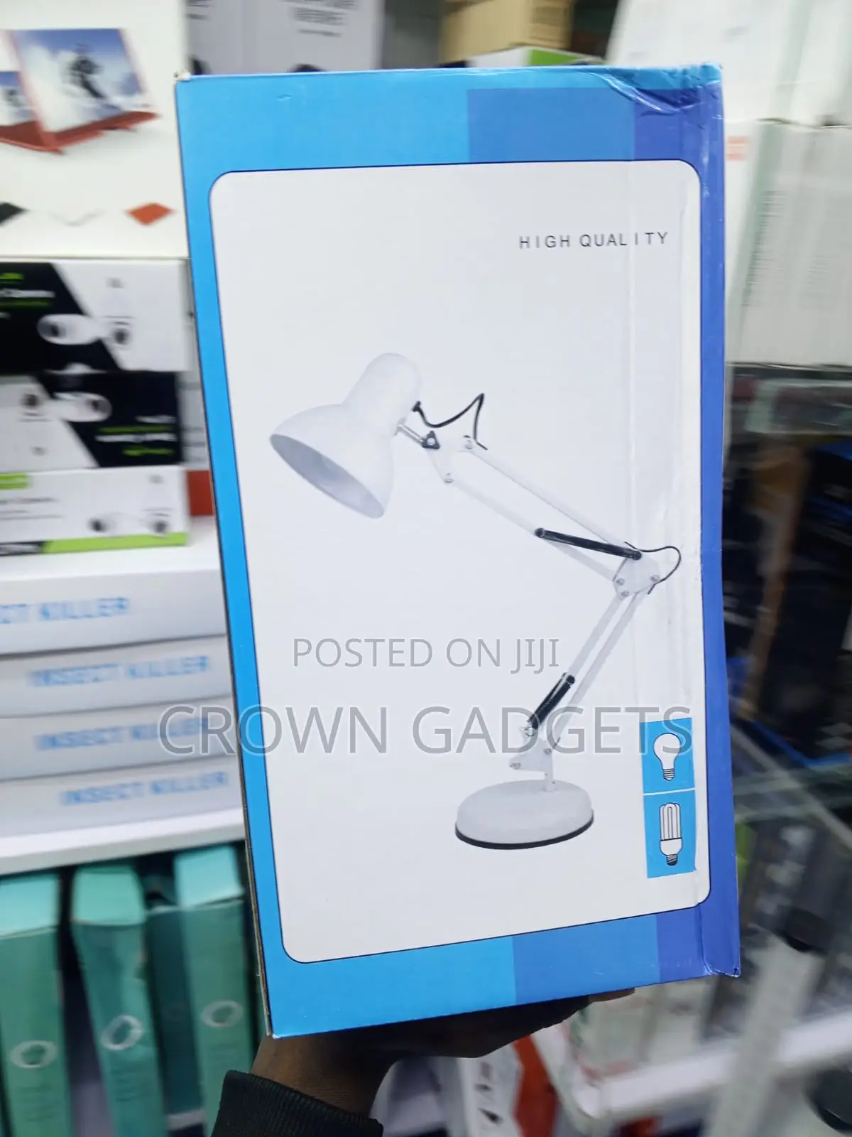 Black Led Desk Lamp for Office Study Table and Home Workspace