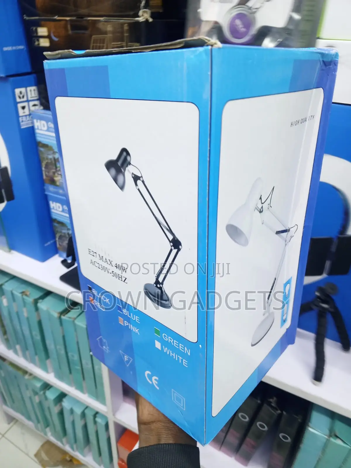 Adjustable Black Metal Desk Lamp With Swing Arm for Office