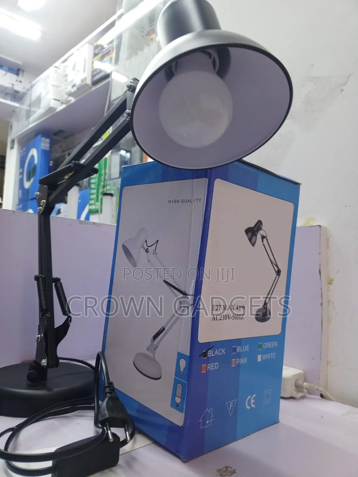 Adjustable Metal Reading Lamp for Desk Home and Office