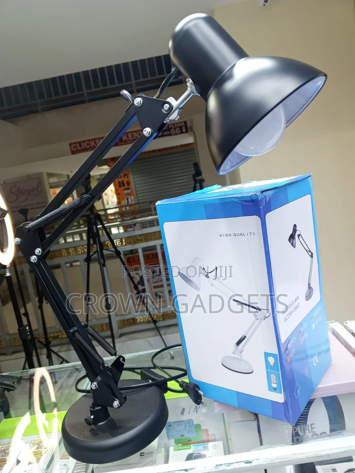 Adjustable Metal Reading Lamp for Desk Home and Office