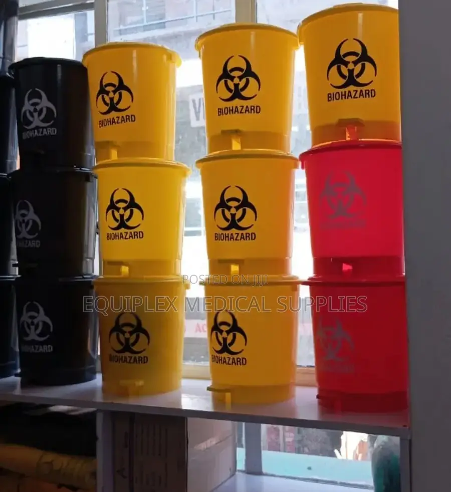 10l Biohazard Pedal Bins (Waste Bins)