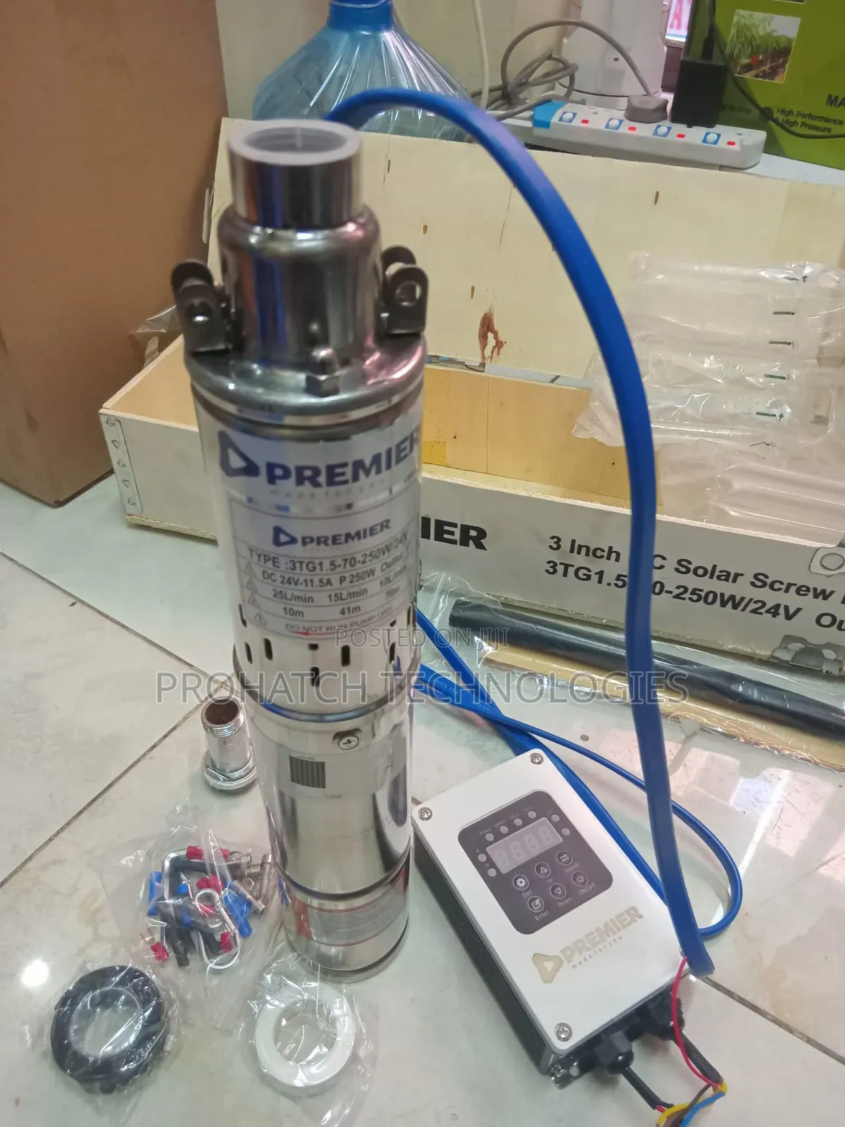 Premier Dc 70metres Water Pump/ With Controller Box