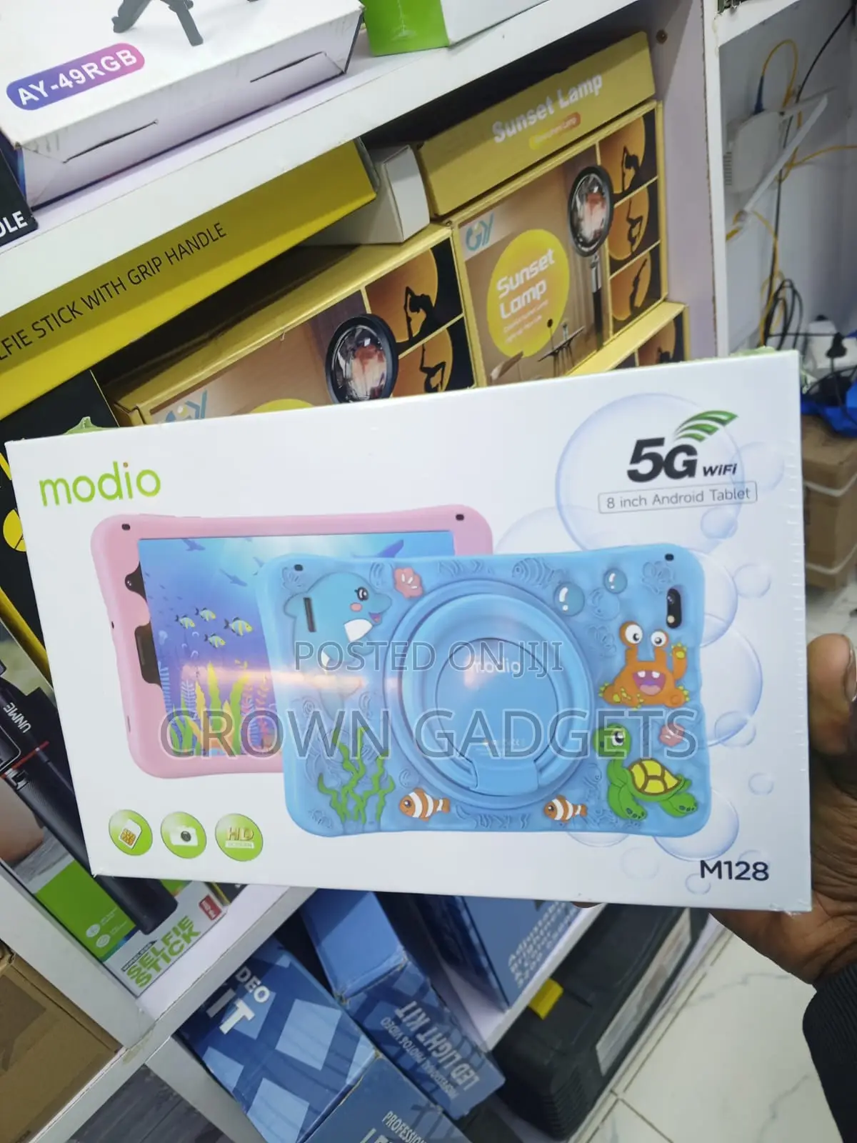 Modio M128 Android Tablet With Stylus and Protective Case