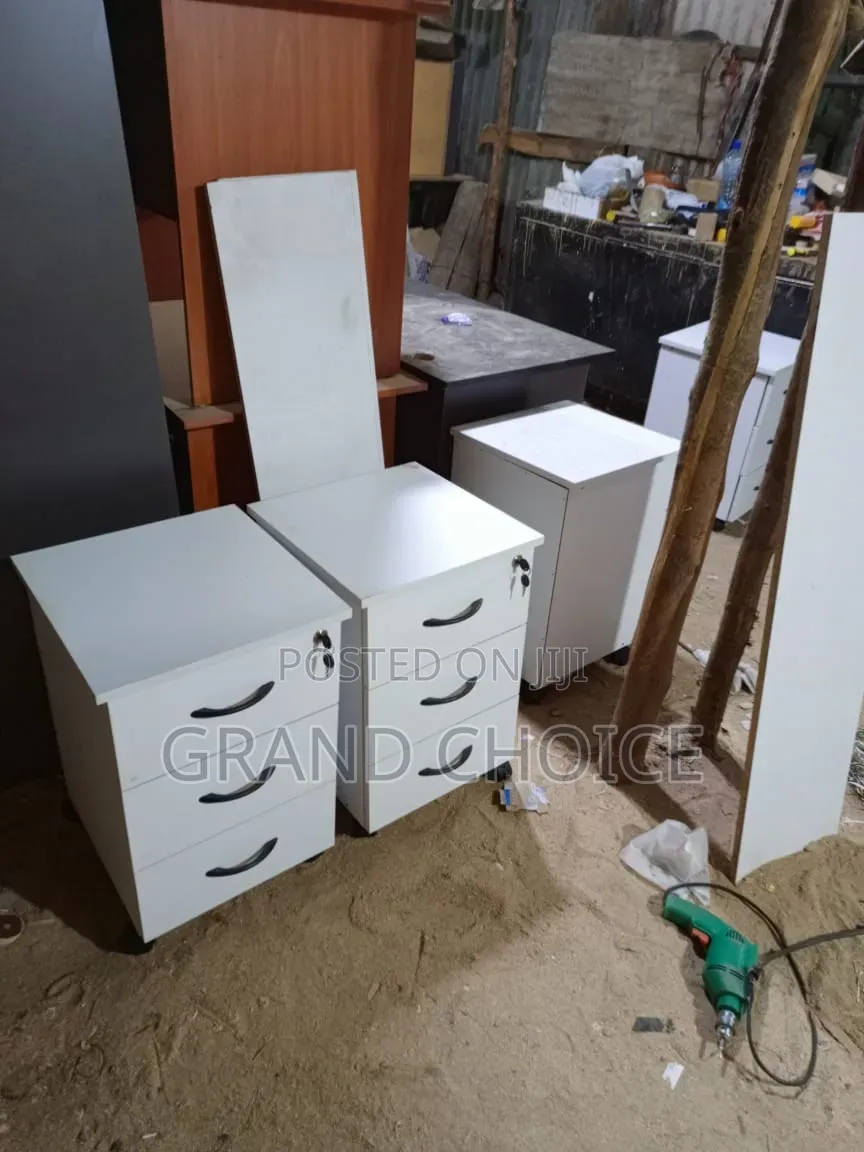 White Office Home Drawer Paddestal