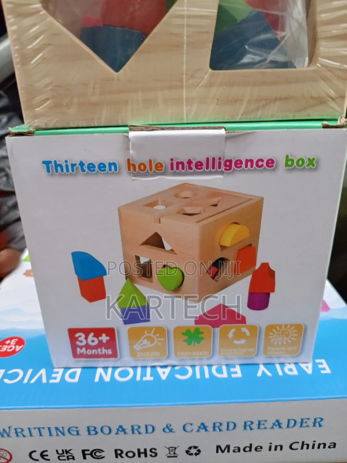 Educational Wooden 13-Hole Shape Sorting Intelligence Box