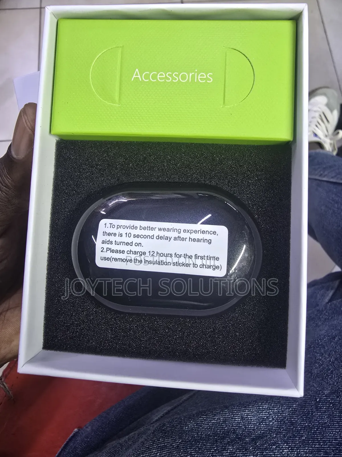 Rechargeable Wireless Hearing Aid Pair – Sleek Discreet Design
