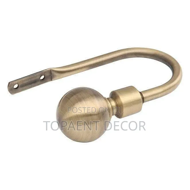 Heavy Duty ,Gold, Curtain Holders for Curtains and Sheers