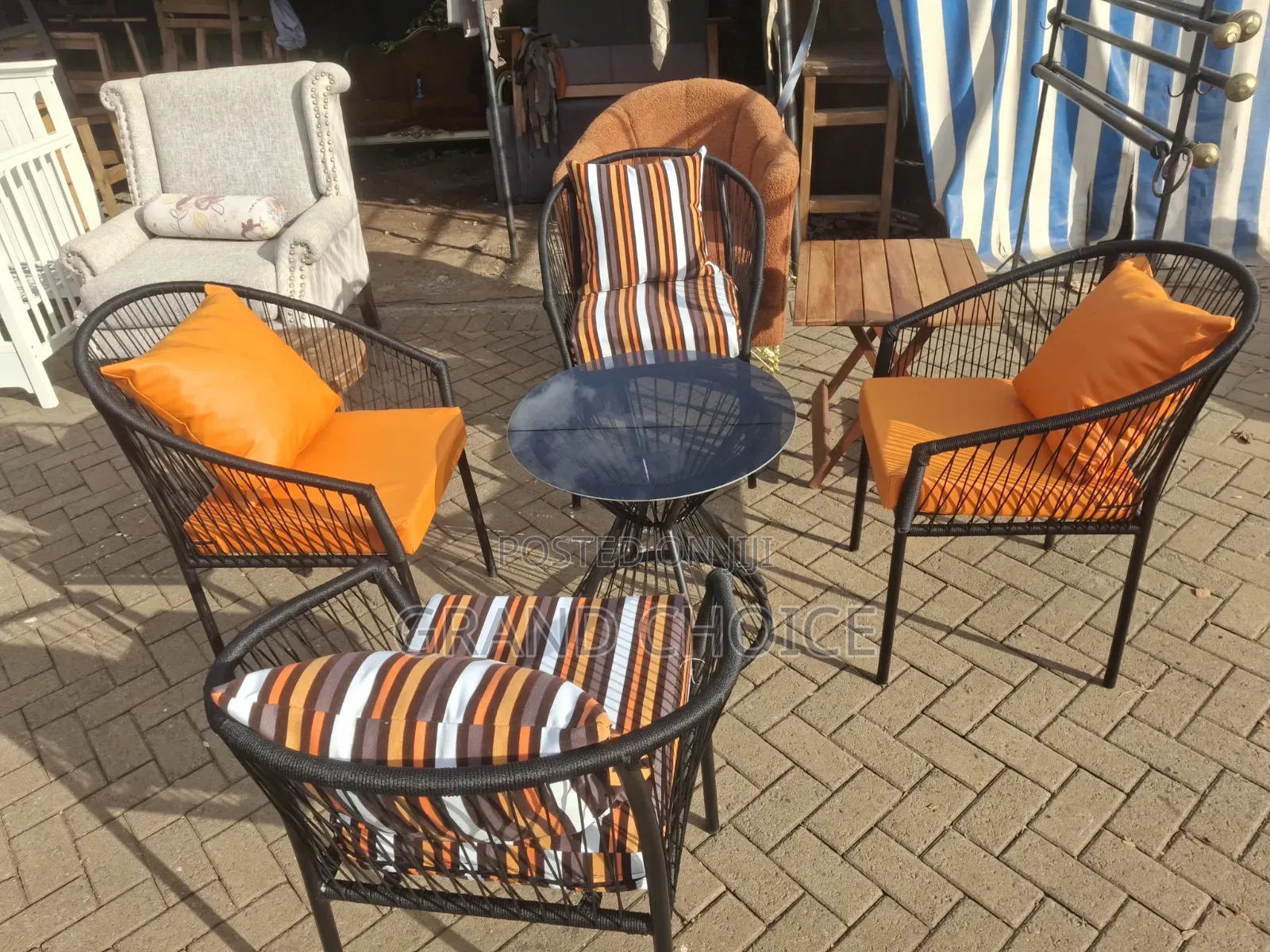 Balcon Rattan Chair and Table Set