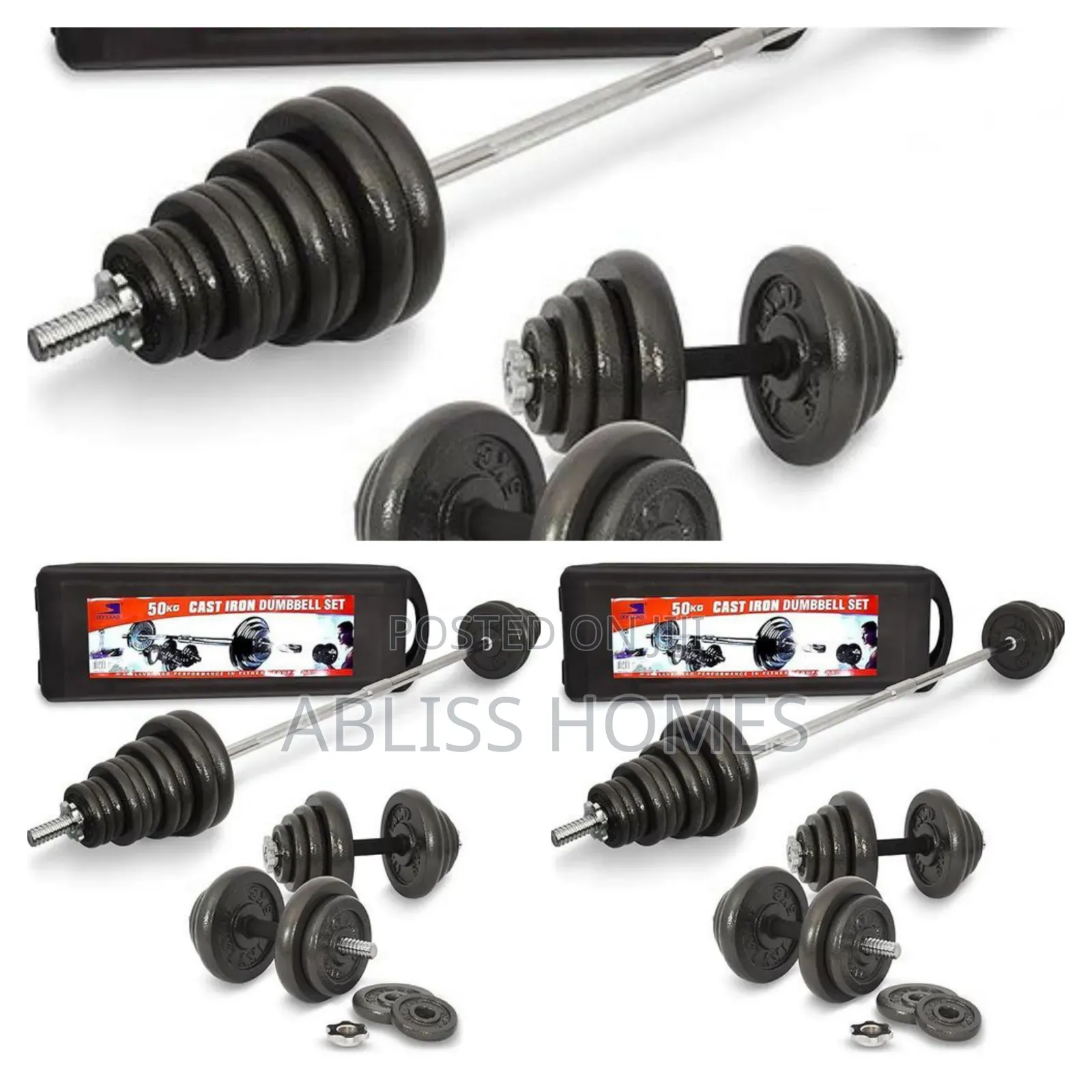50kg Adjustable Cast Iron Dumbbell