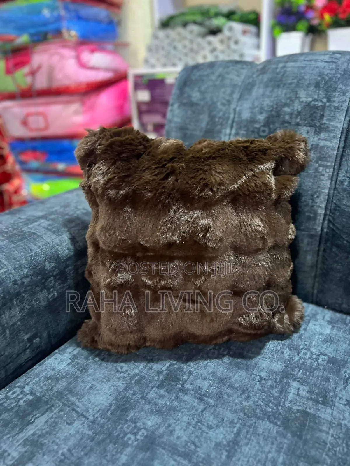 Rabbit Fur Throw Cushion Cover Pillow | 45x45cm