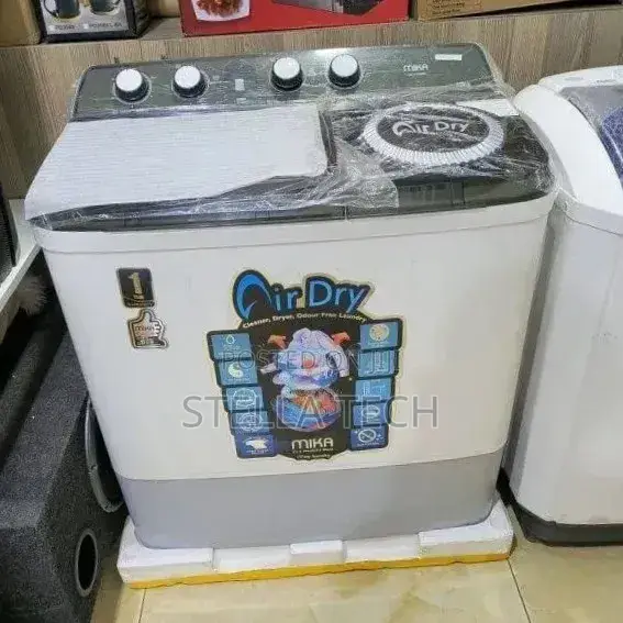 Mika Twin Tub Washing Machine, 10kg - White