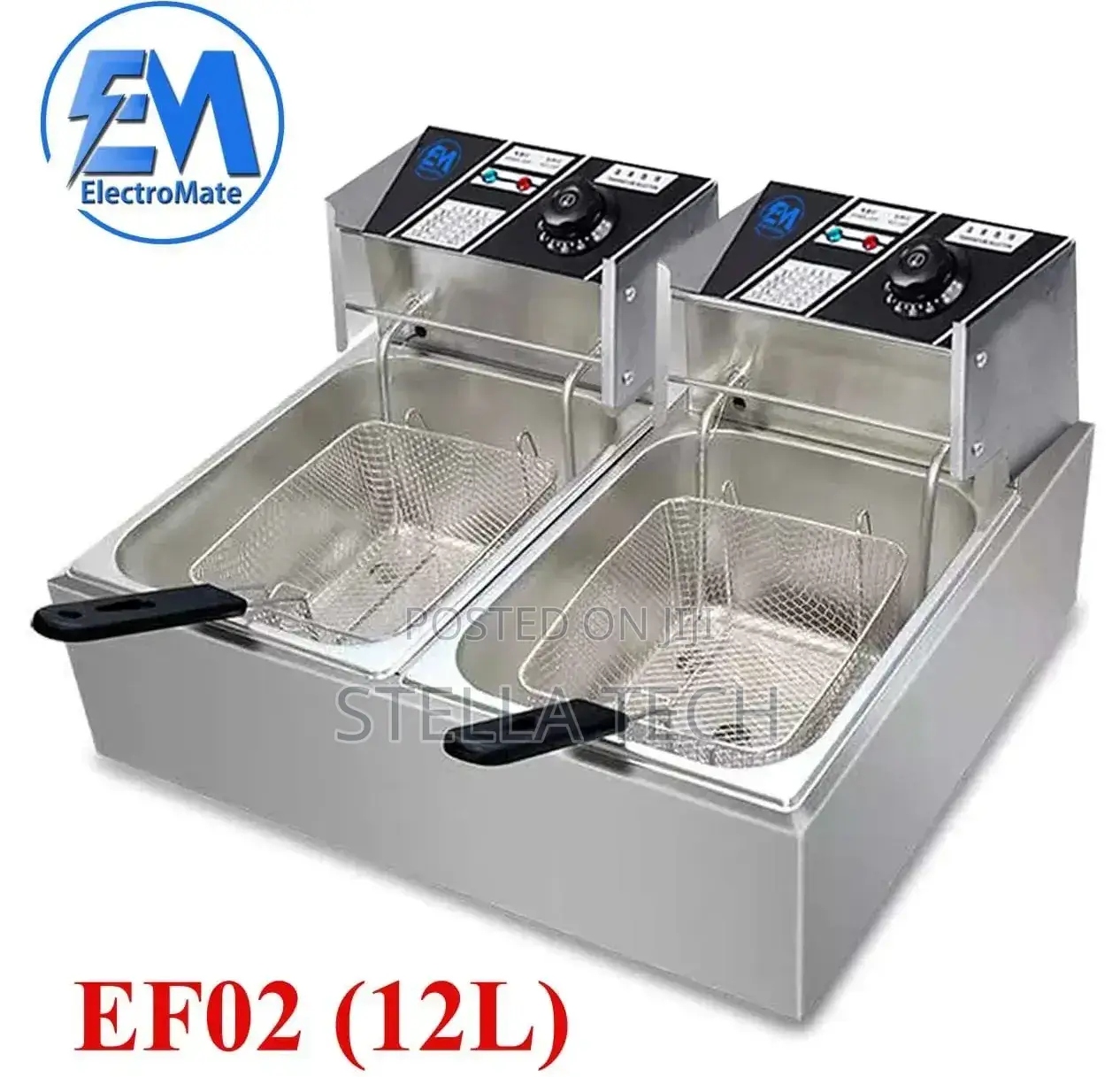 Electromate Double Deep Fryer