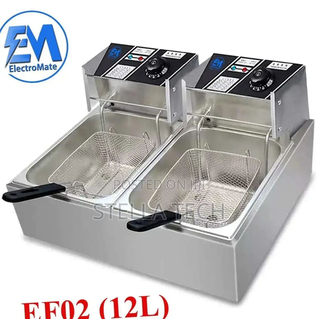 Electromate Double Deep Fryer