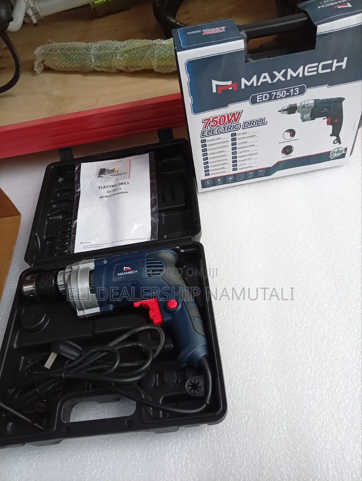 Maxmech Variable Speed Electric Drill 750w – Forward Reverse