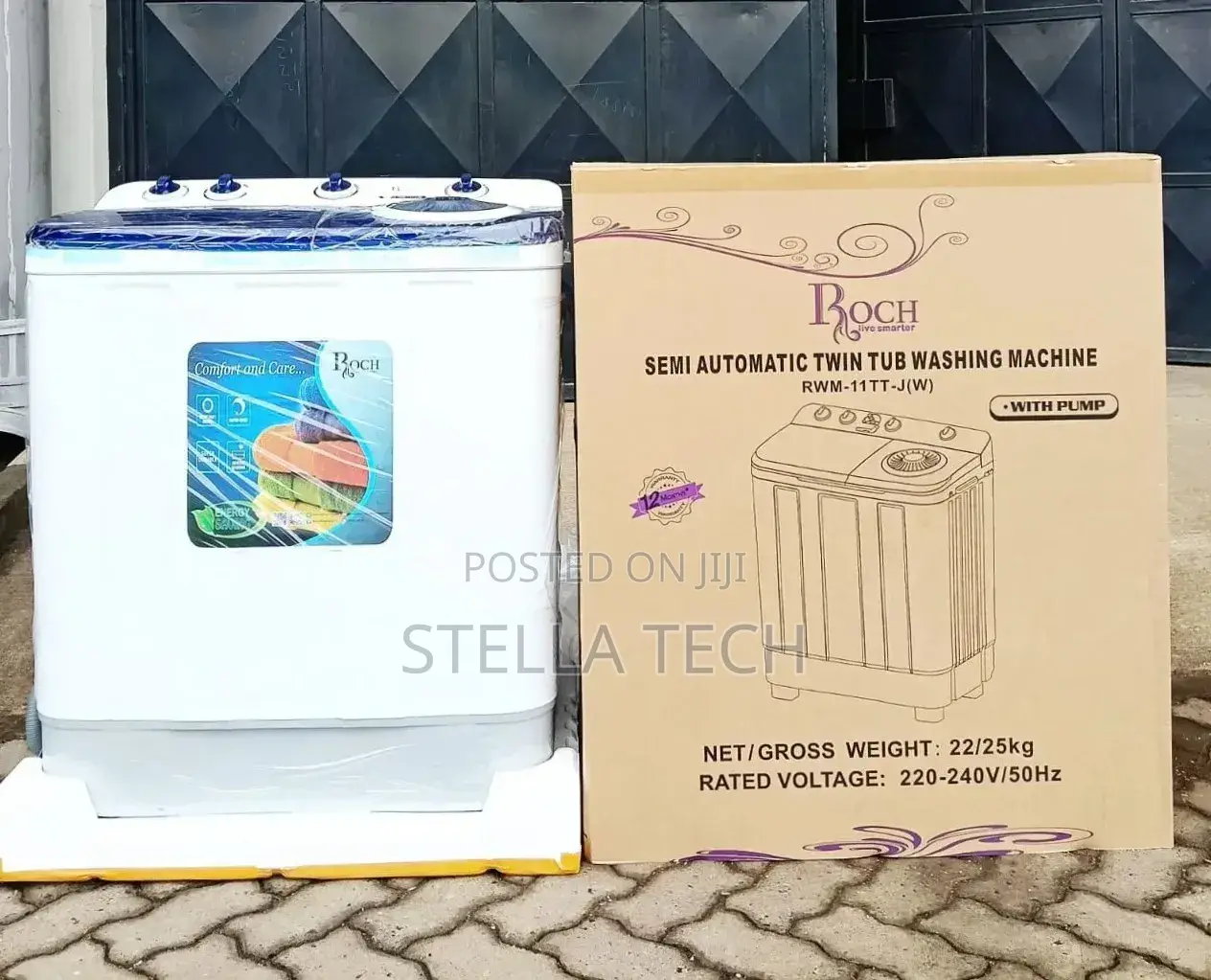Roch Washing Machine 11 Kg Twin Tub Semi Automatic