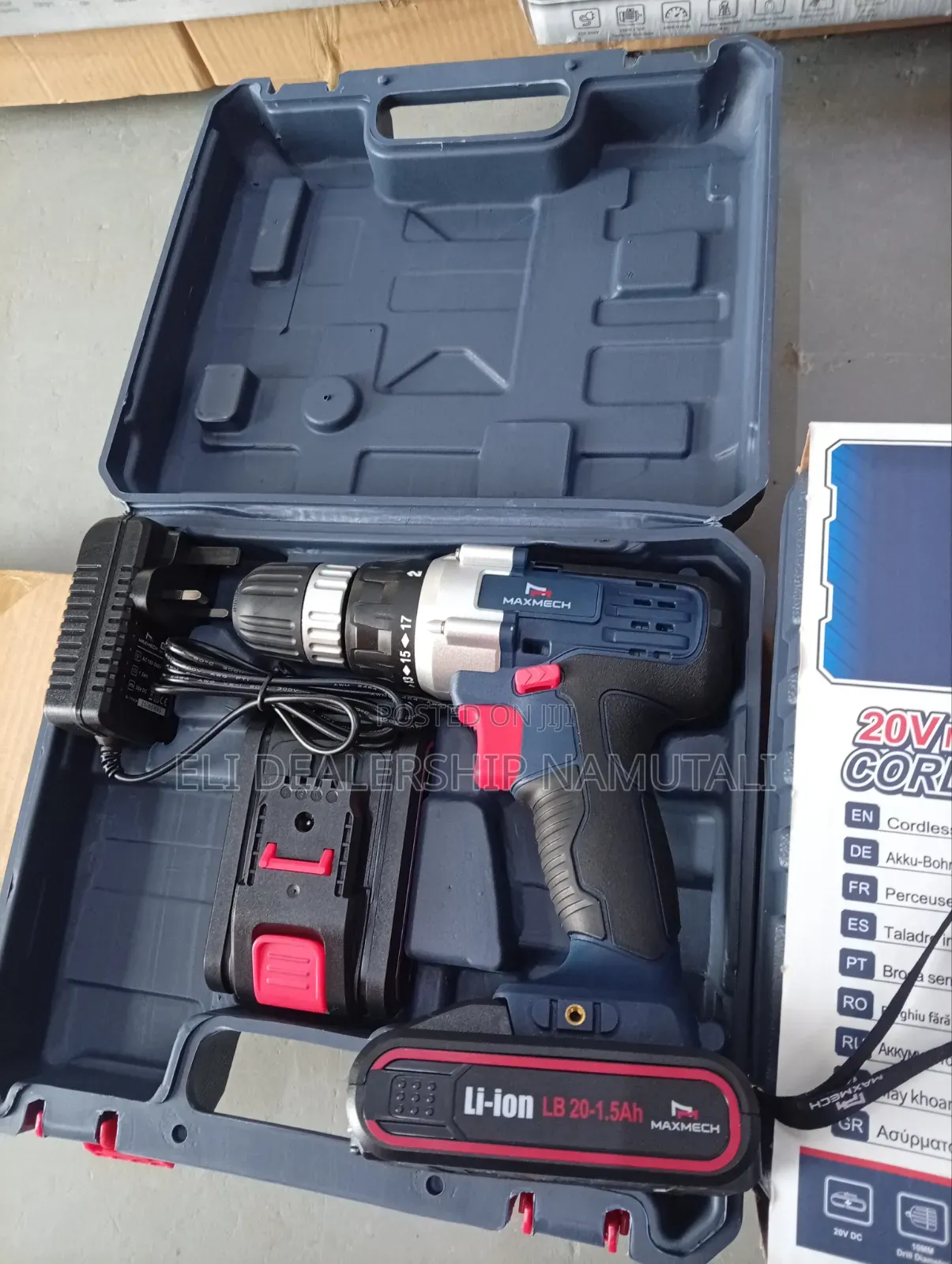 Maxmech Cd 20-10 Cordless Drill Set – 17+1 Torque Settings