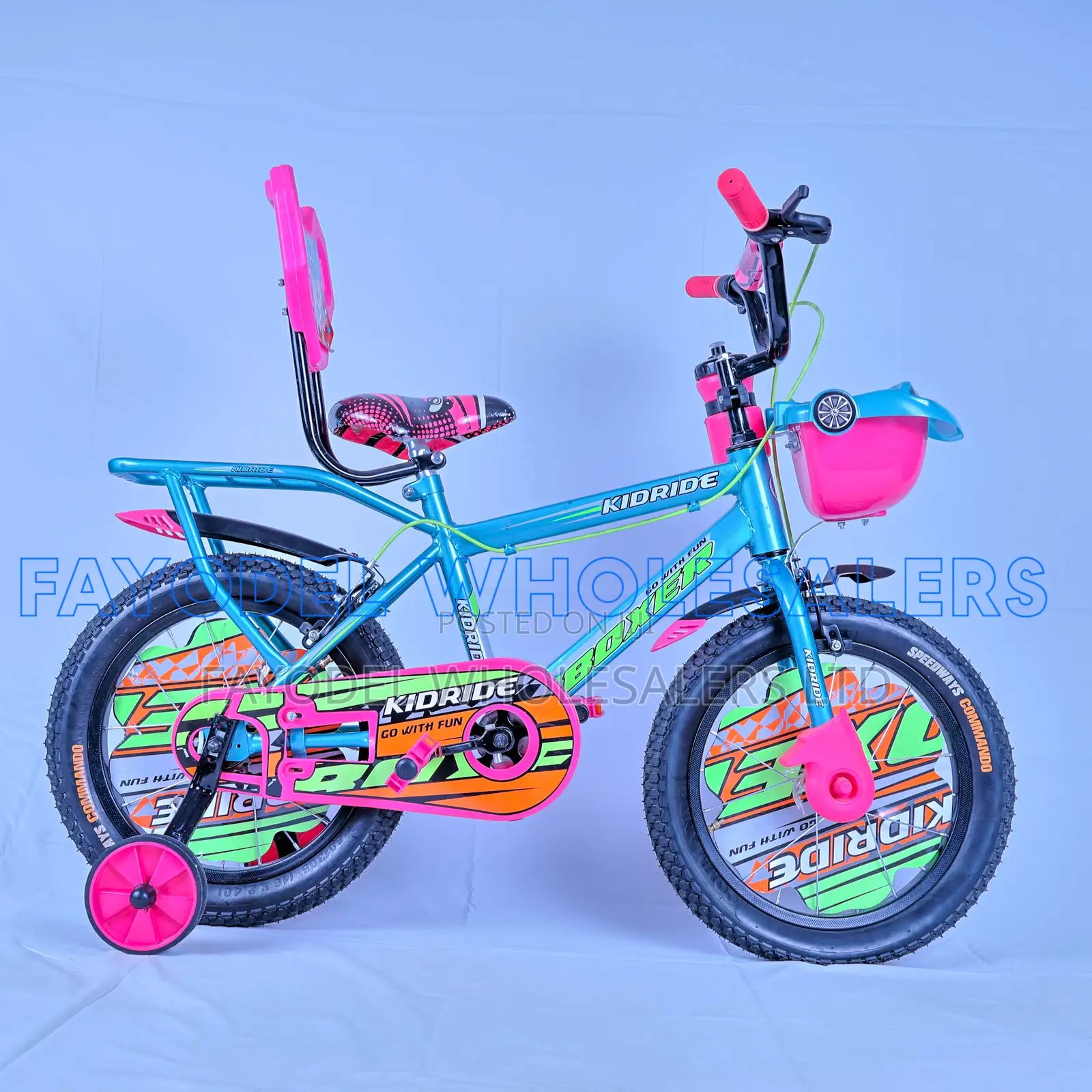 Kidride 16 Inch Bicycle With Chain Guard and Basket