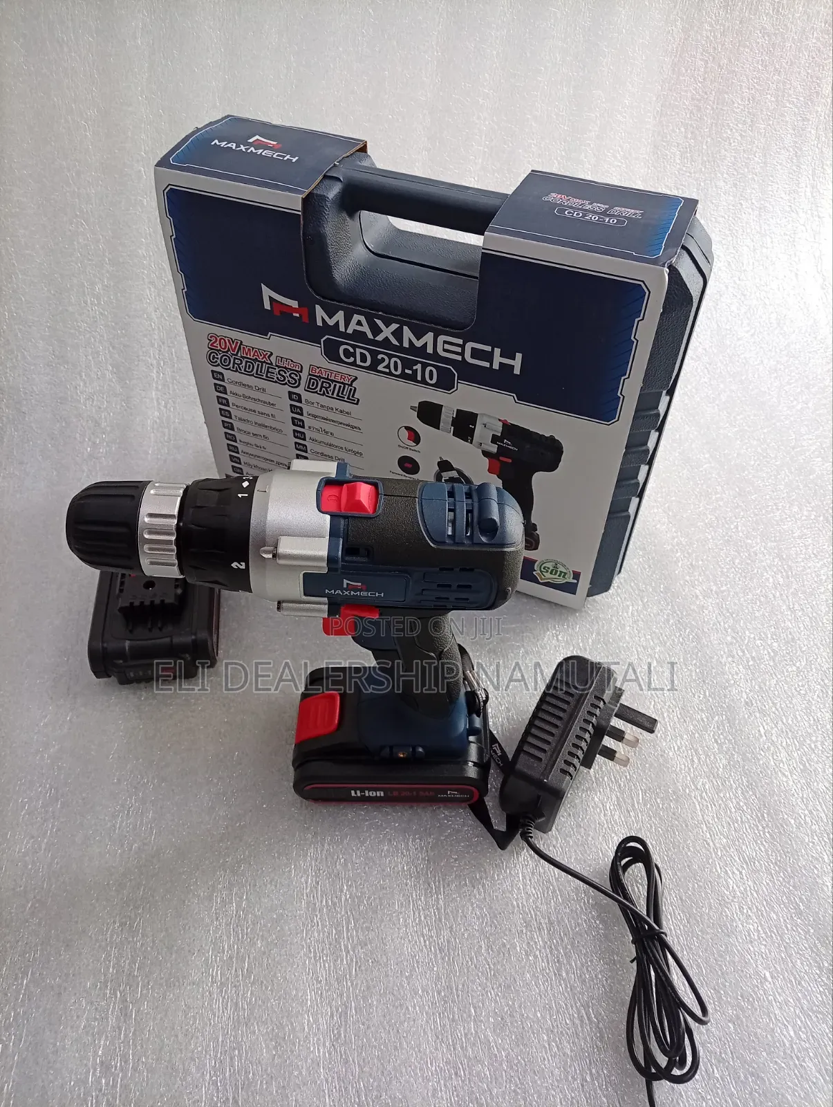 Maxmech 20v Drill Driver Kit – Fast Charging, 2-Speed, Carry Case