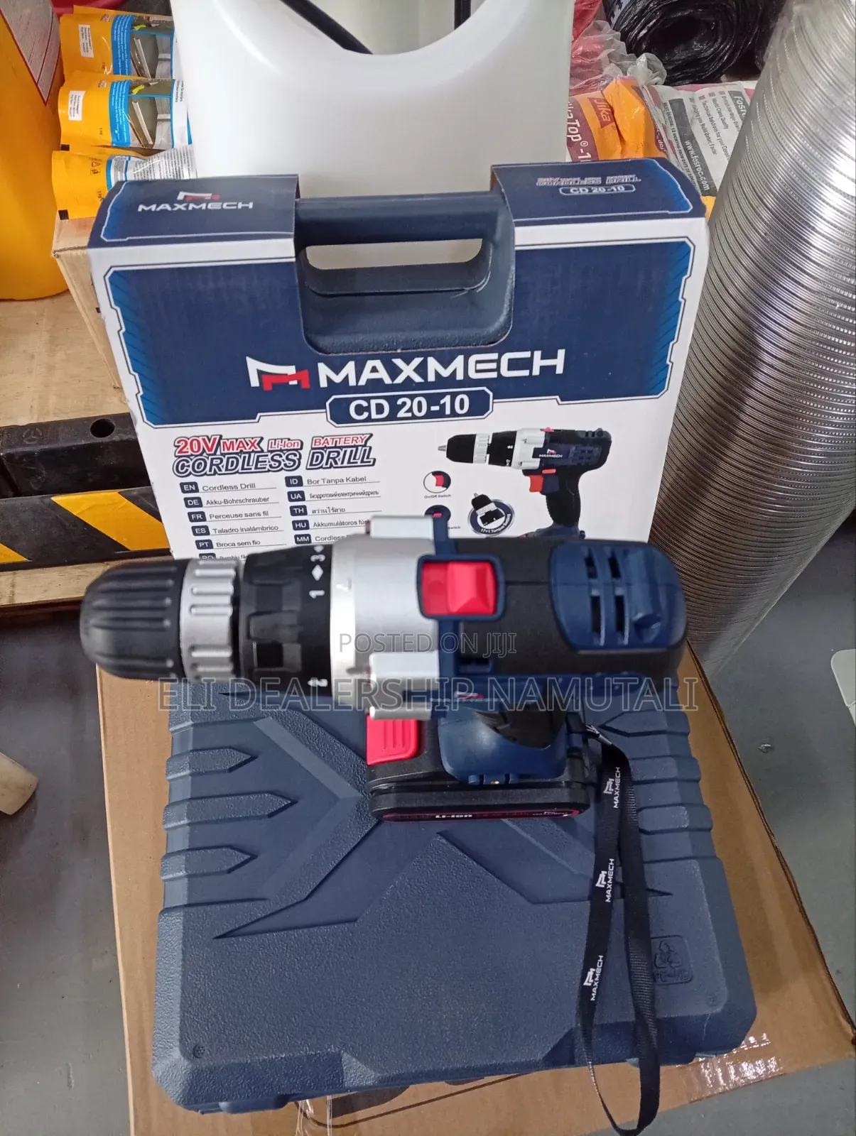 Professional 20v Cordless Drill Machine With 2 Batteries Charger