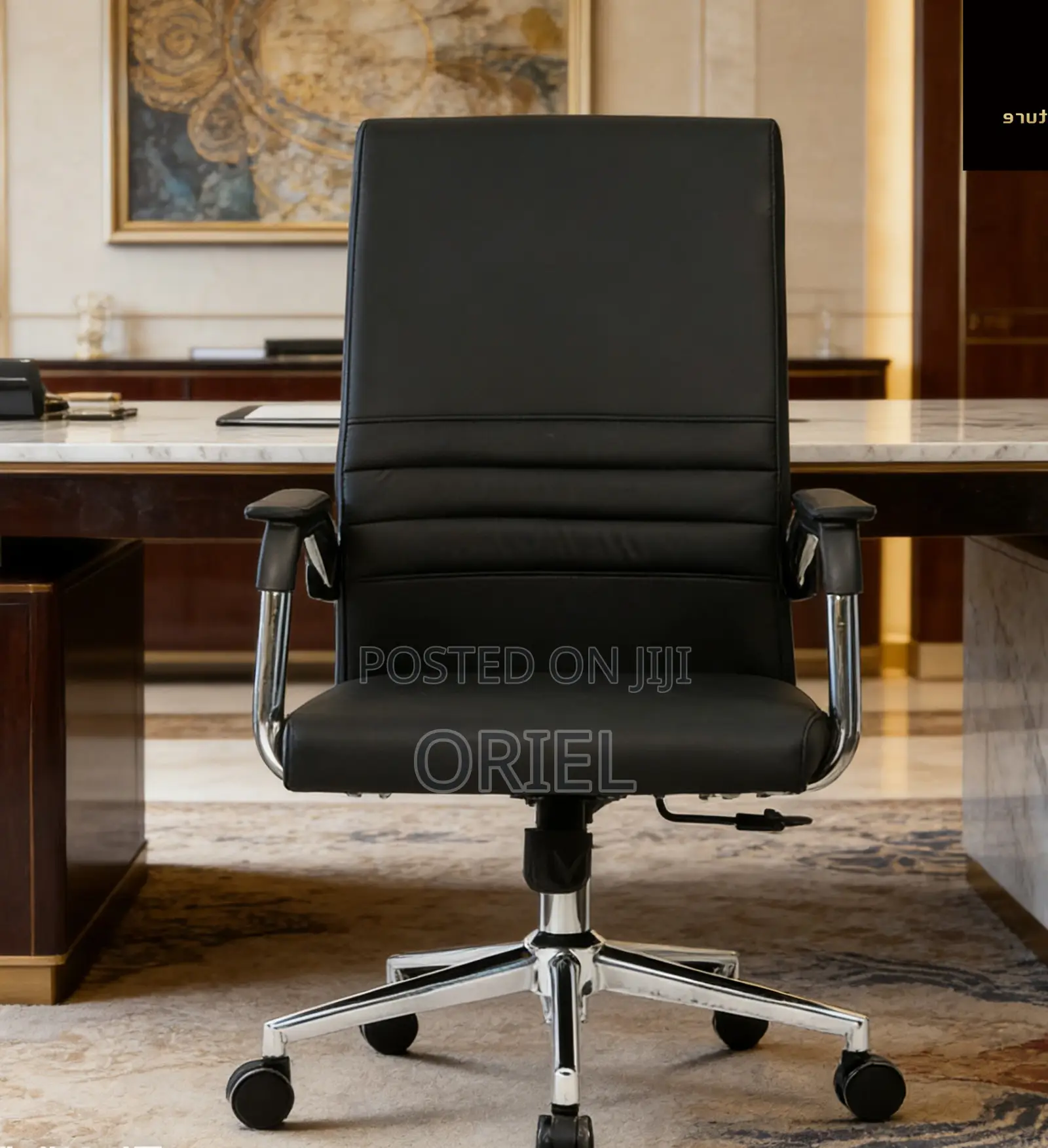 Office Chair : Office Visitor Leather Padded Chair
