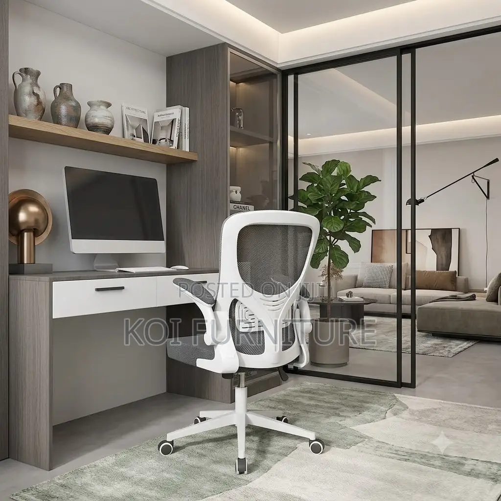Office Chairs; Orthopedic High Back Supreme White Office Chair