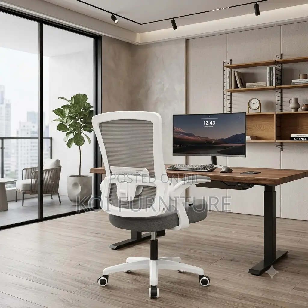 Office Chairs; Orthopedic High Back Supreme White Office Chair