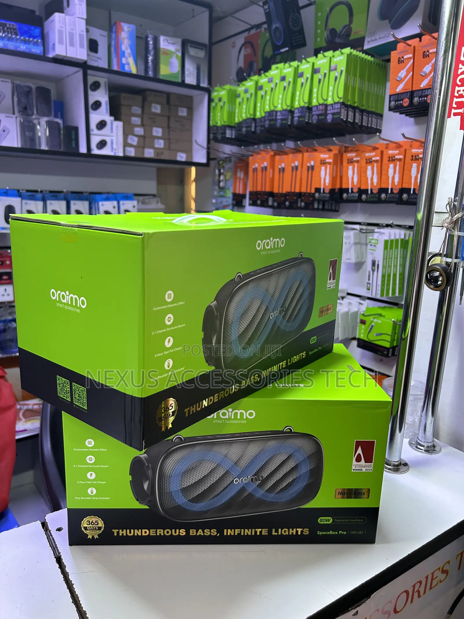 Oraimo Spacebox Pro Obs-682 Wireless Speaker – 80w Powerful Bass