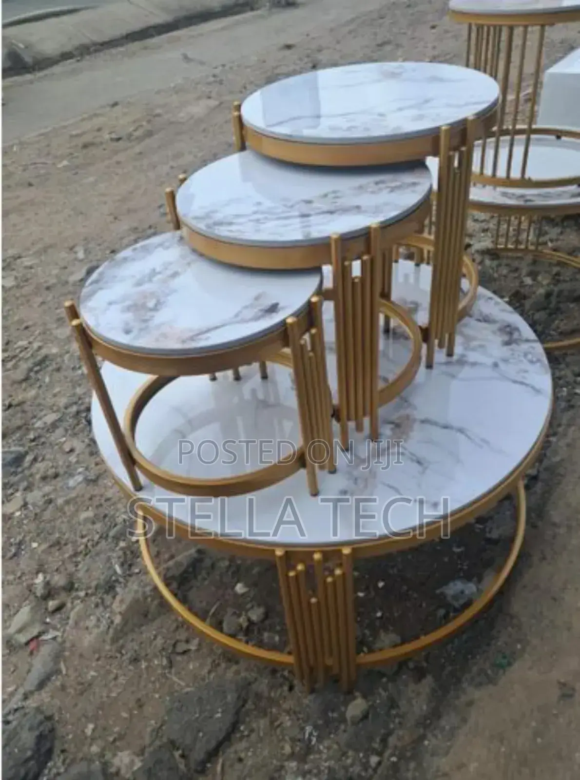4 in 1 Executive Pure Marble Table