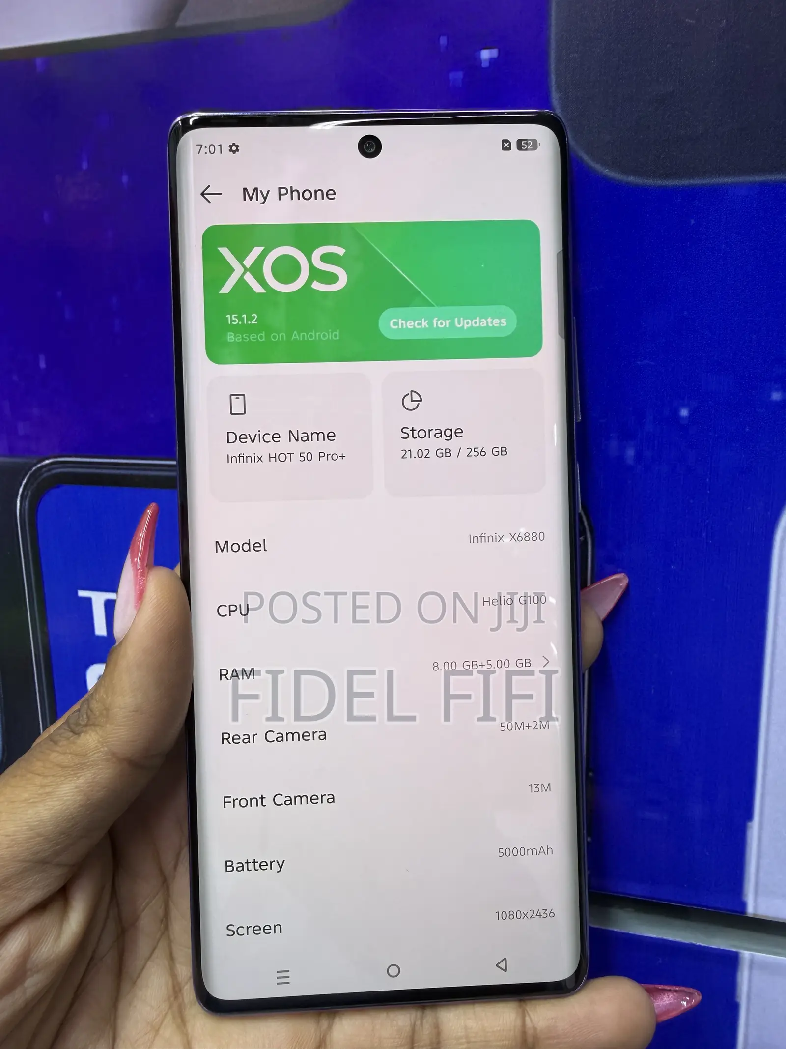Infinix Hot 50 Pro+ 4G 256 GB Purple