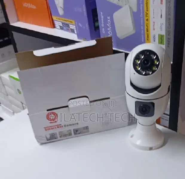 V380 Smart Dual Lens Bulb CCTV Camera With Two-Way Audio