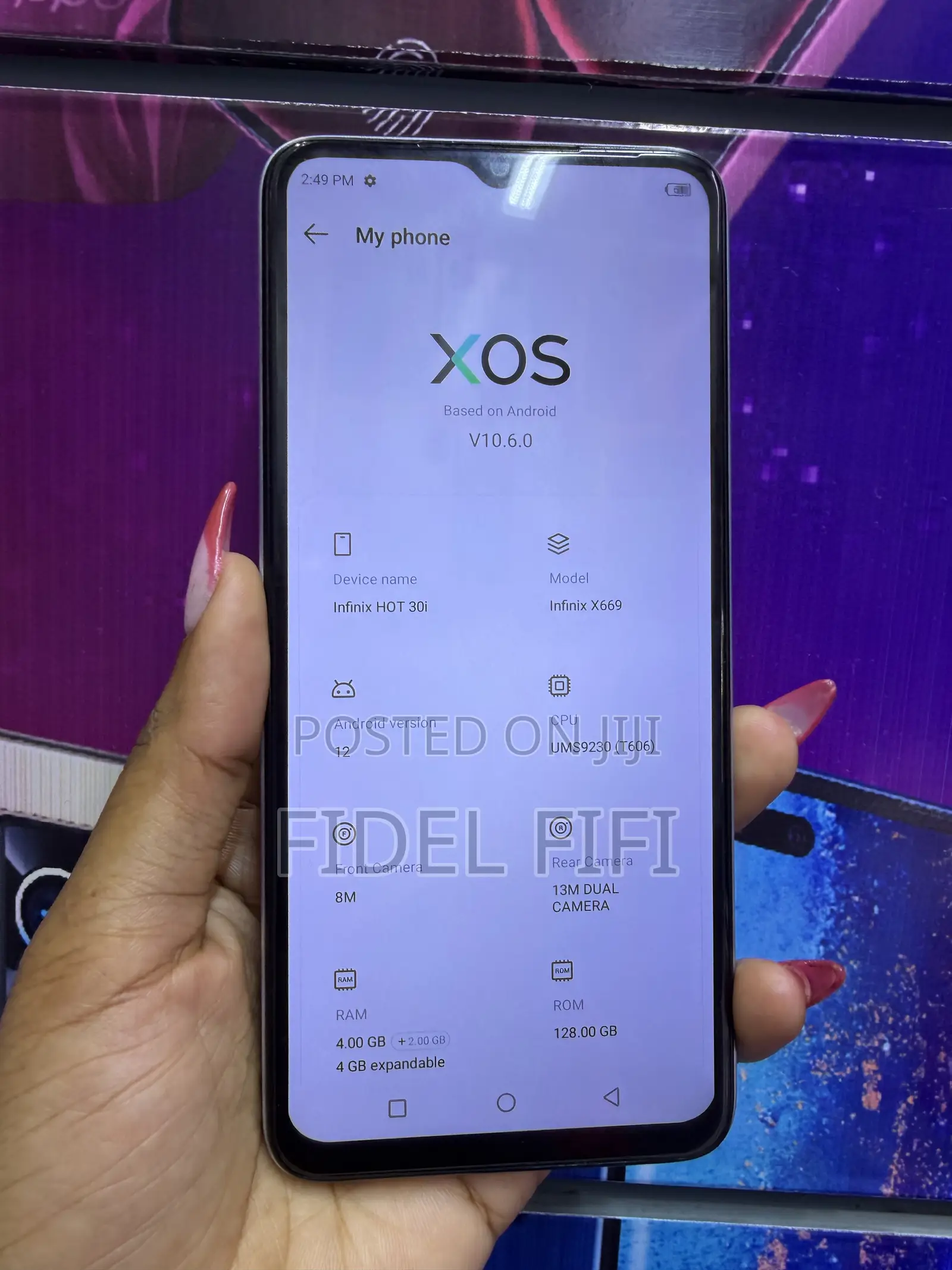 Infinix Hot 30i 128 GB White