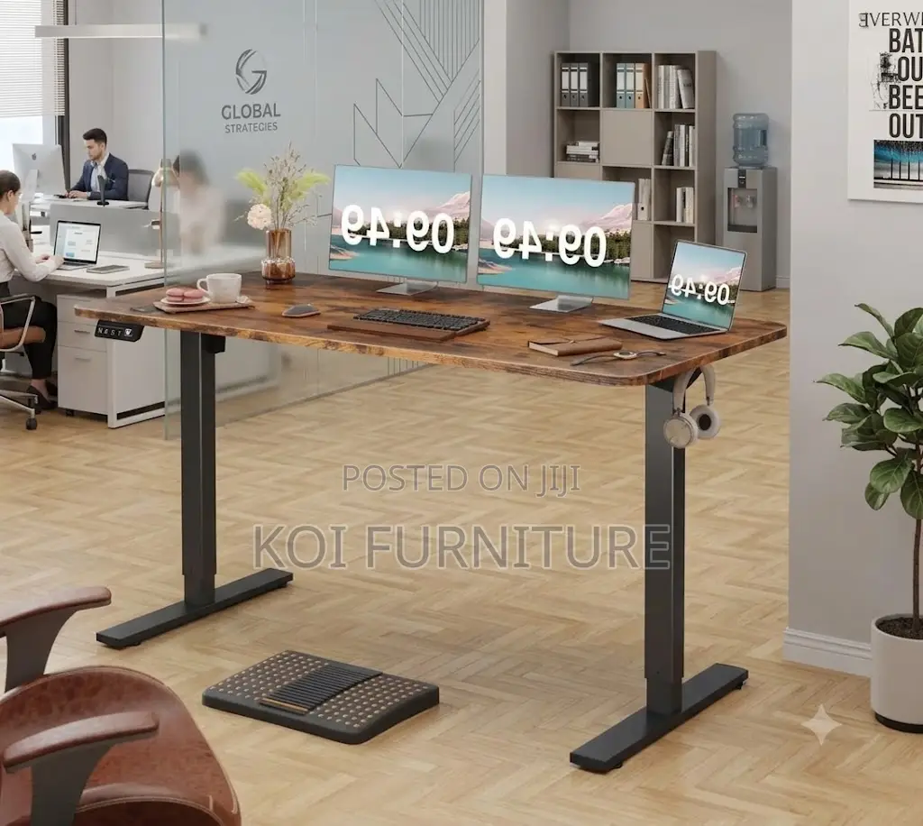 Office Desk; 1.4 Meters Electric Adjustable Aurore Computer Desk