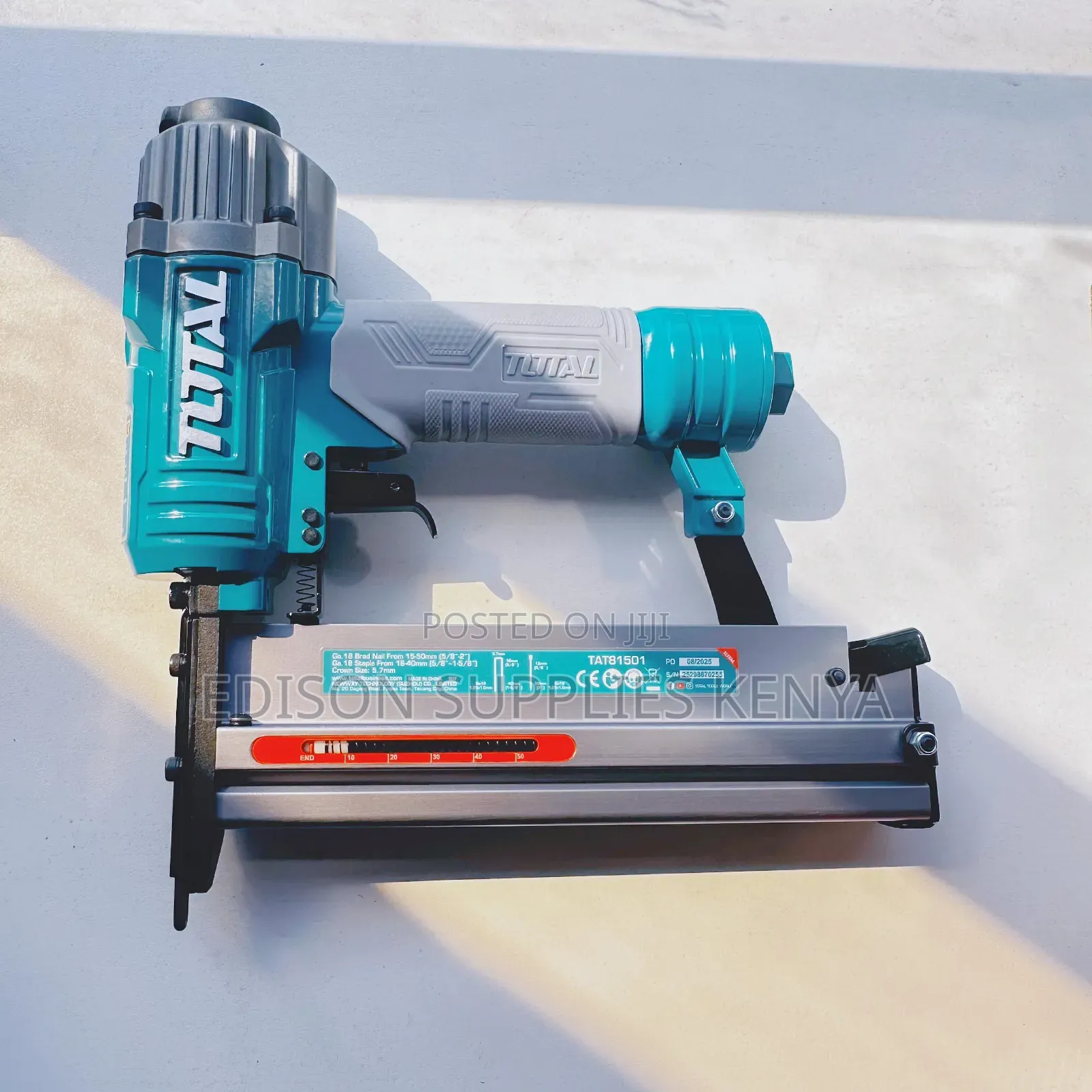 Total 2 In 1 Combo Brad Nailer Air Stapler Pneumatic Staple Gun