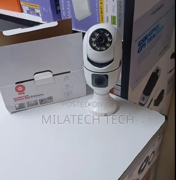 V380 Dual Lens Bulb Camera Full Hd 360° PTZ Wifi Home Security Camera