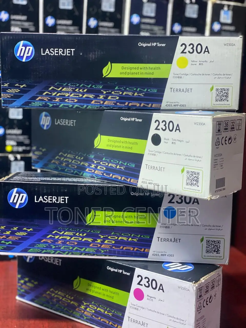 Original Hp 230a Black, Cyan, Magenta Yellow Toner