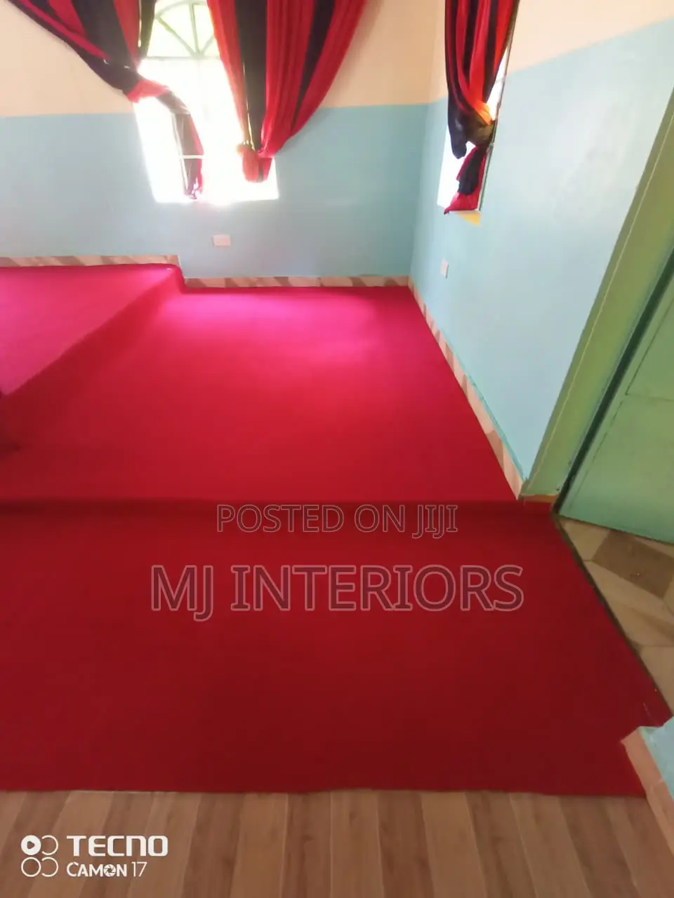 Red Delta Carpet Rolls for Modern Office Flooring