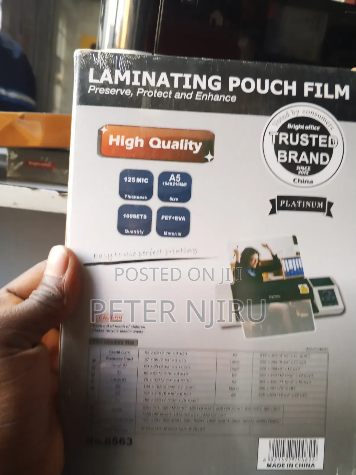 Bright Office A4 Lamination Pouches Are High-Quality.