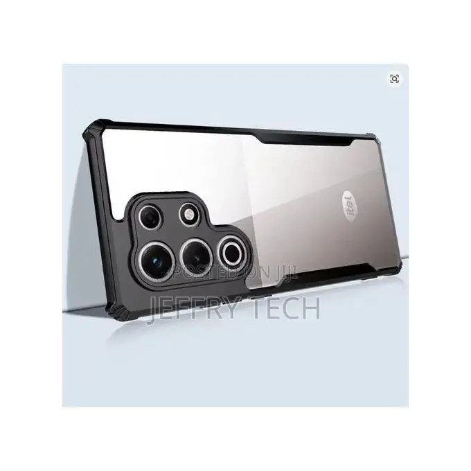 Itel S25 Ultra Transparent, Clear and Colorless With Black Edges Uniqu