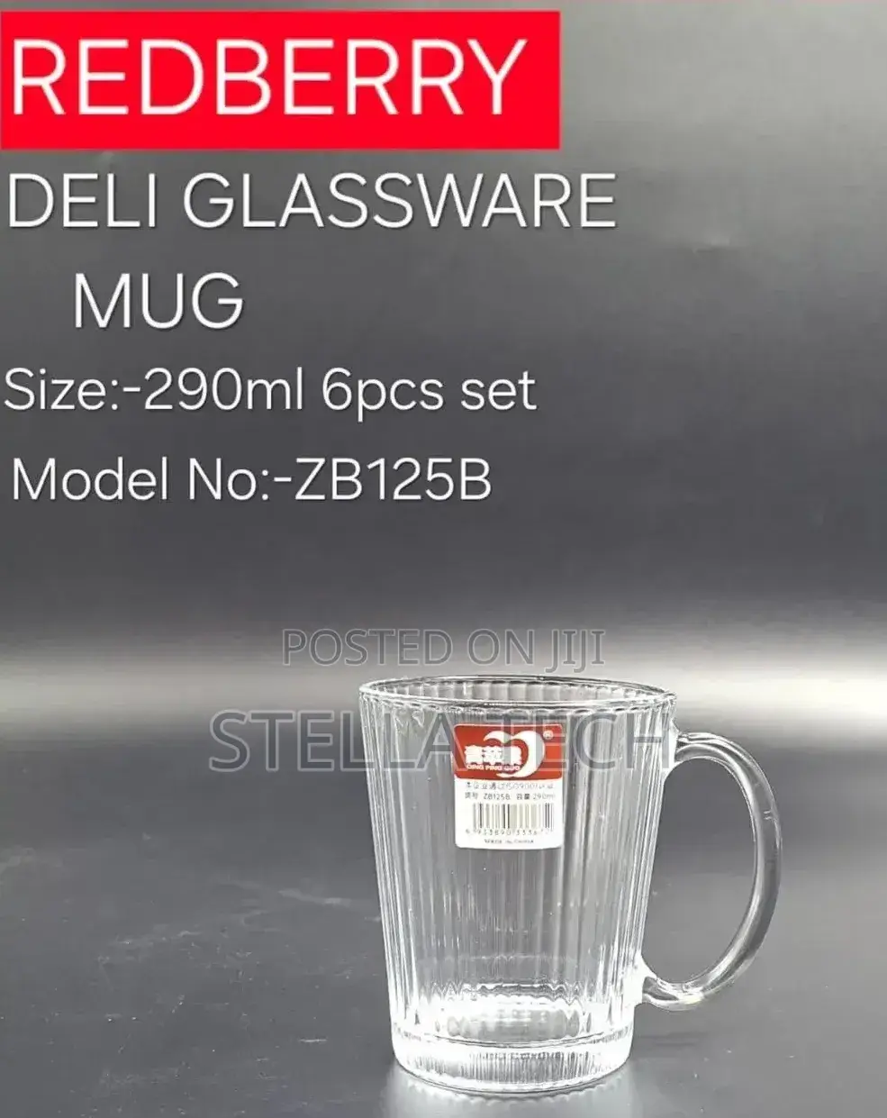 Redberry Premium Range Of Crystal Clear Glass Zb 125 B
