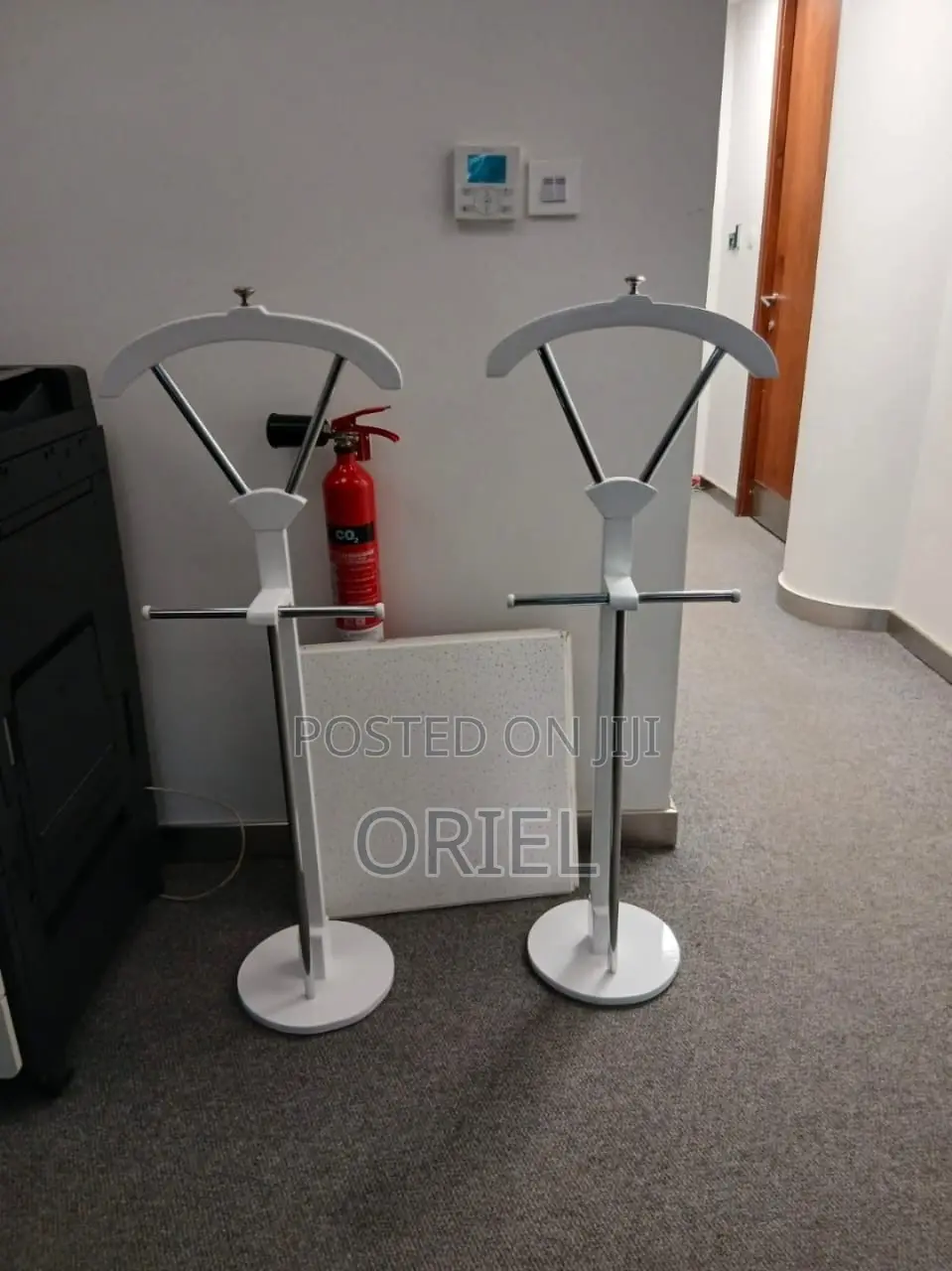 Office Coat Hanger : White Office Coat Hanger