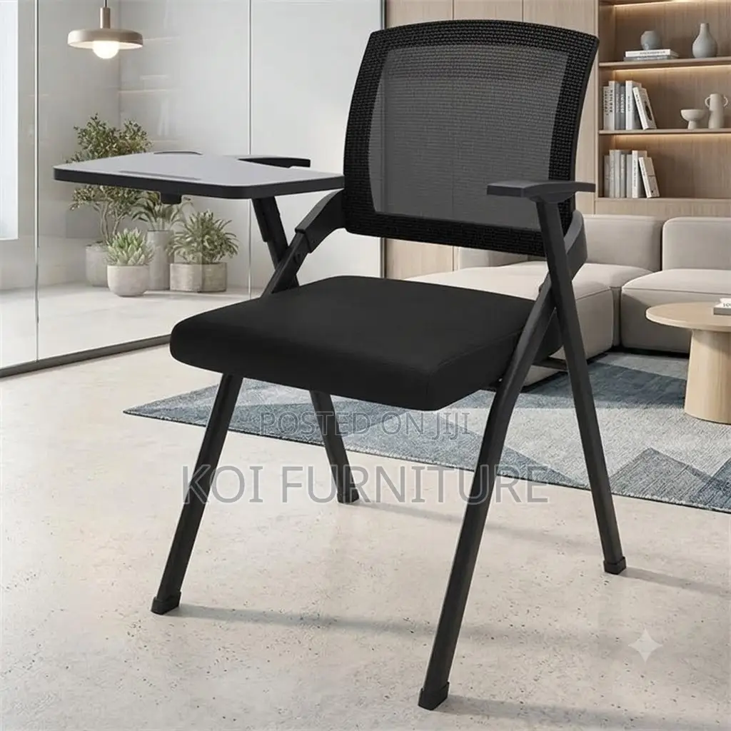 Office Chairs; Foldable Office Schools Seats With Book Pad
