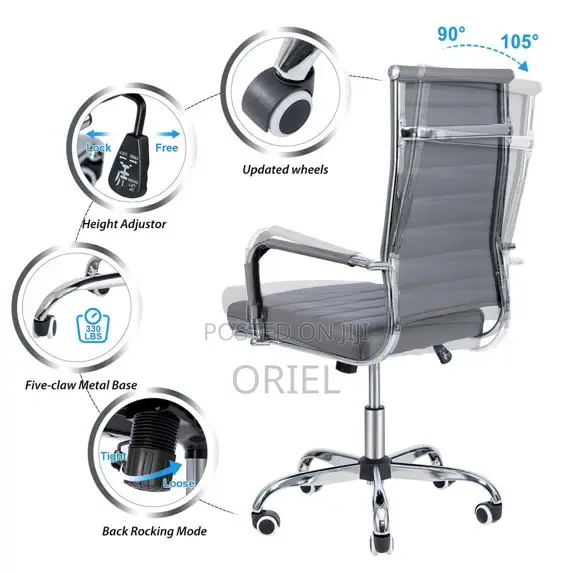 Office Chair Swivel Gray Office Visitor Chair